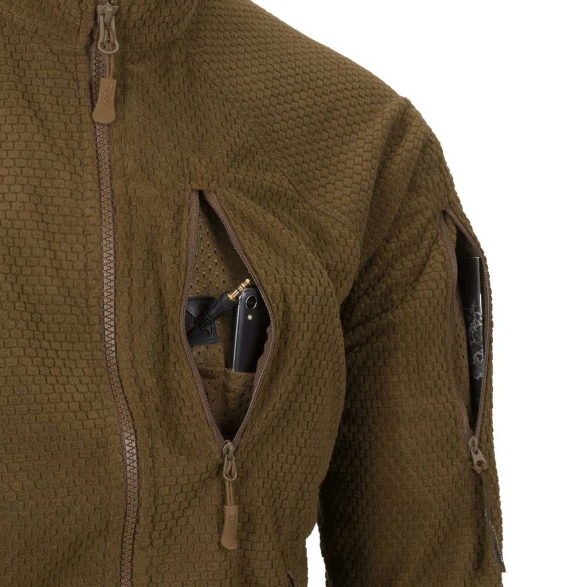 Helikon-Tex Alpha Tactical Grid Fleece - Mikina, Coyote