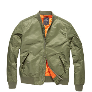 Vintage Industries Welder Bomber Olivový