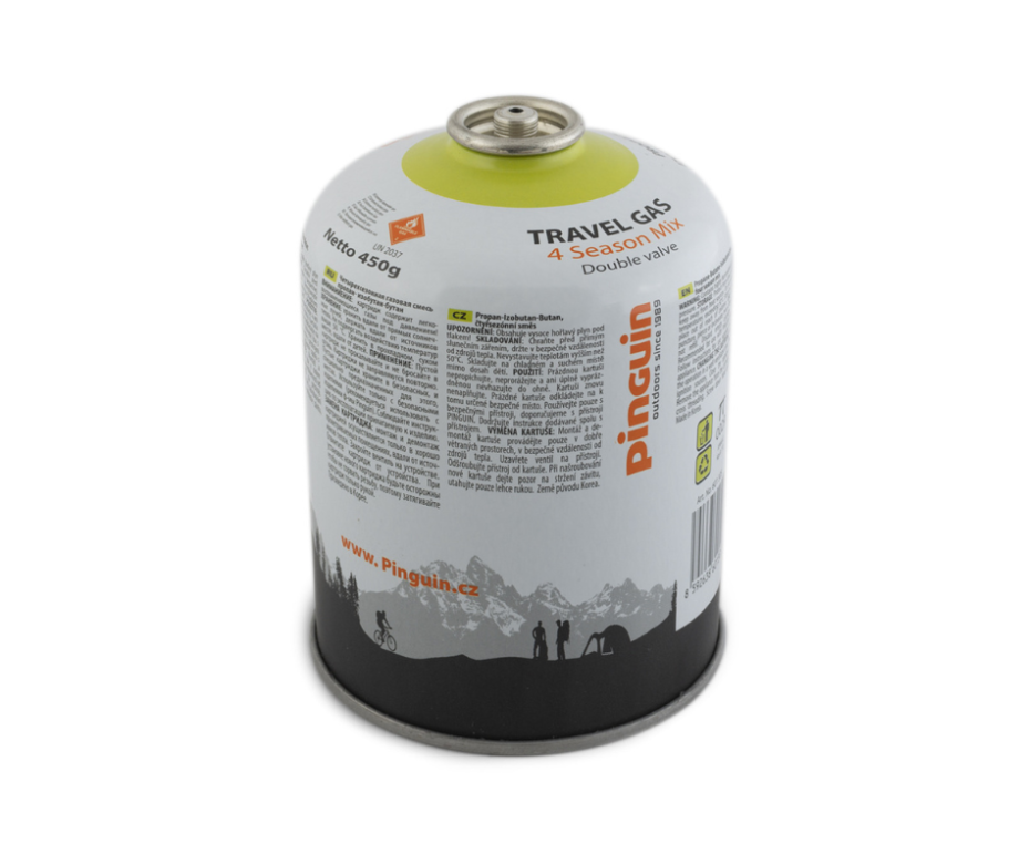 Plynová kartuša Pinguin - Travel Gas - 450g 
