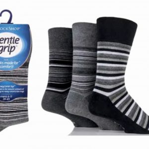 Pánske bavlnené ponožky s voľným lemom 3 Párové - Gentle Grip