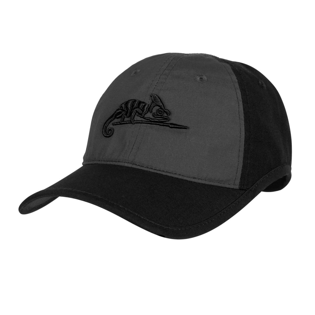 Helikon-Tex Logo Cap PolyCotton Ripstop - Šiltovka, Black/Shadow Grey