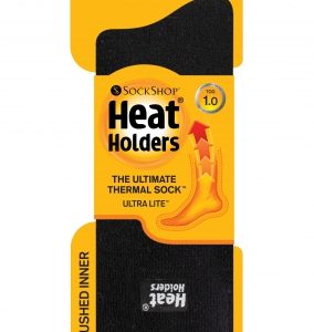 Heat Holders Ponožky termo Ultra lite tenké Čierne