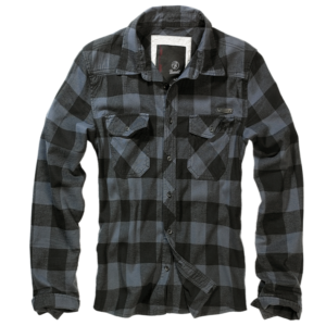 Brandit Košeľa Checkshirt Černo/Šedá