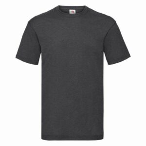 Fruit of the Loom Tričko Valueweight Dark Heather Grey