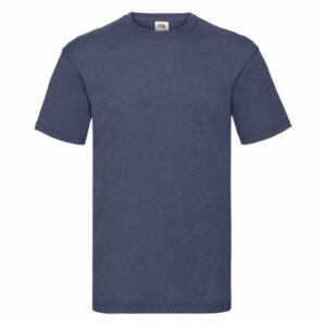 Fruit of the Loom Tričko Valueweight Vintage Heather Navy