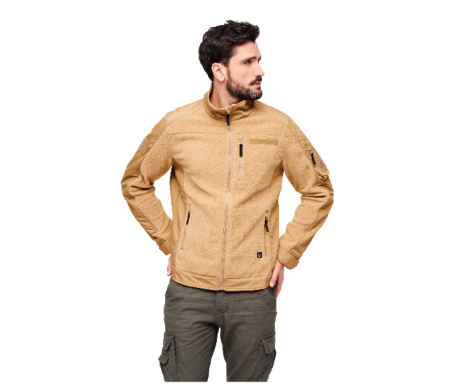 Brandit Fleecejacket Rip/Stop | Bunda, Camel