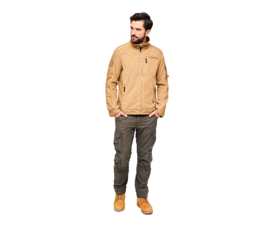 Brandit Fleecejacket Rip/Stop | Bunda, Camel