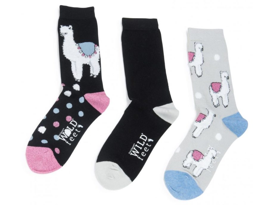 WILD feet | Dámske ponožky, 3 páry, Alpaka