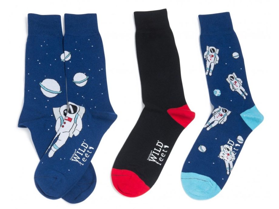 WILD feet | Ponožky, 3 Páry, Astronaut 