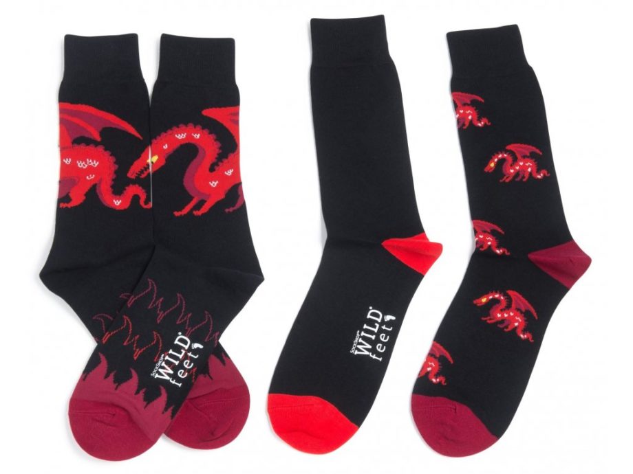 WILD feet | Ponožky, 3 Páry, Draci 