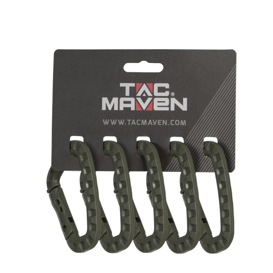 Tac Maven Universal Link | Plastová karabína, Olivová