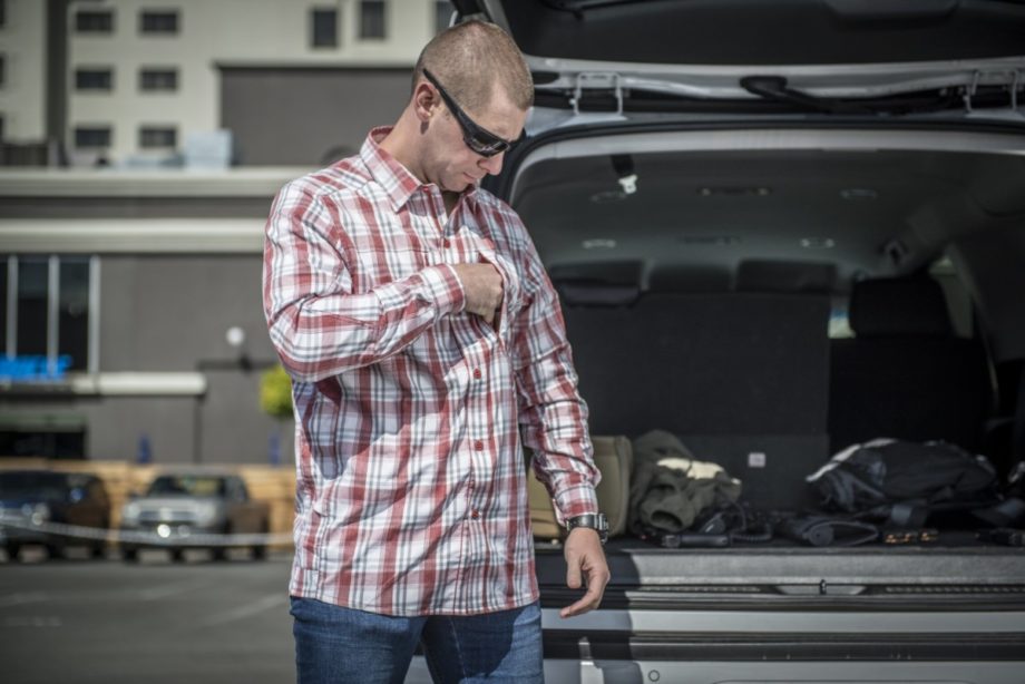 Helikon-Tex TRIP Shirt Nylon Blend | Košeľa, Red plaid