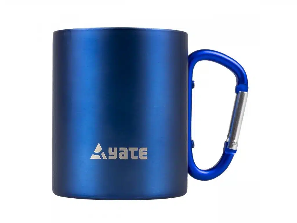 Yate Color - Nerezový Hrnček S Karabínou, Modrý, 0,3 l