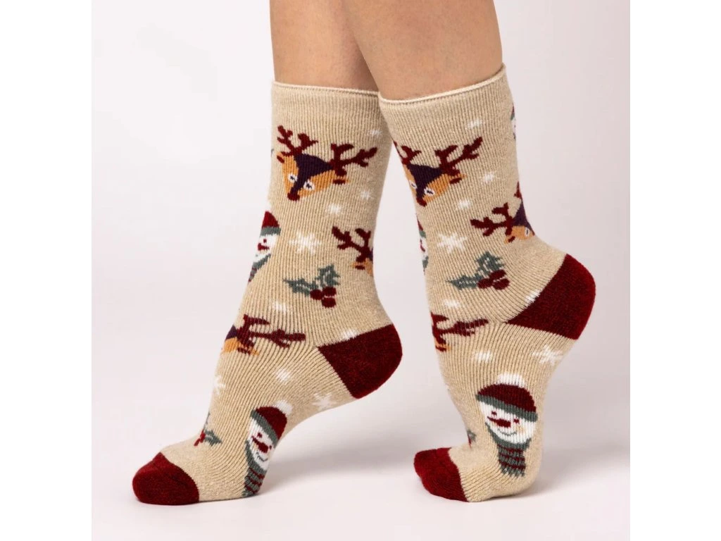 Heat Holders 1.6 Lite – Dámske Stredne Hrubé Ponožky, Snehuliak Sob