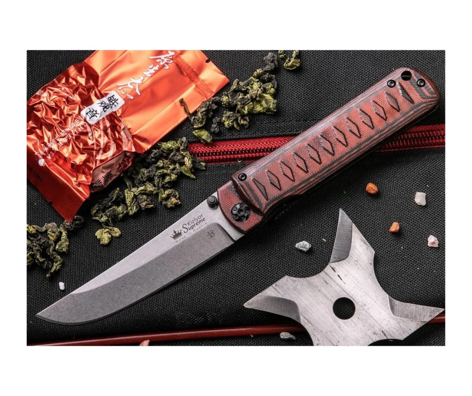Kizlyar Supreme Whisper D2 SW Red-Black - Nôž