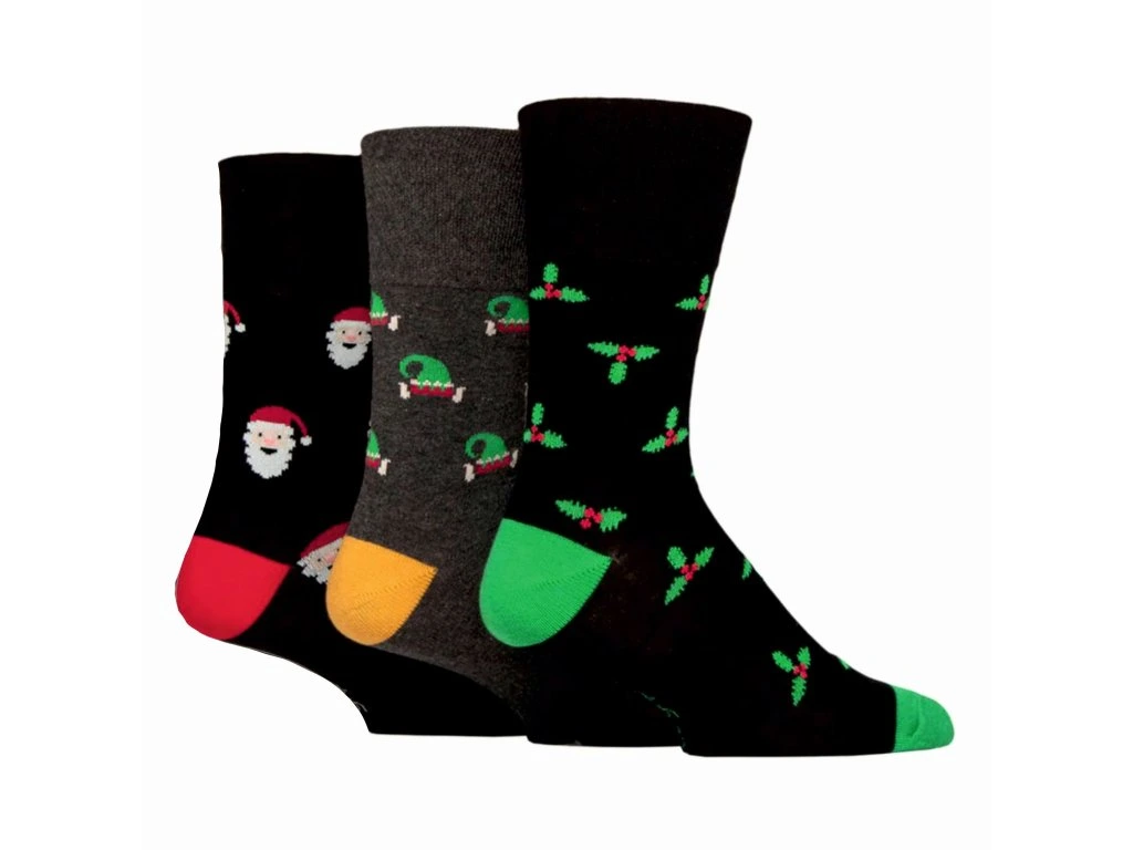 Gentle Grip Novelty Mix – Pánske Ponožky, 3 Páry