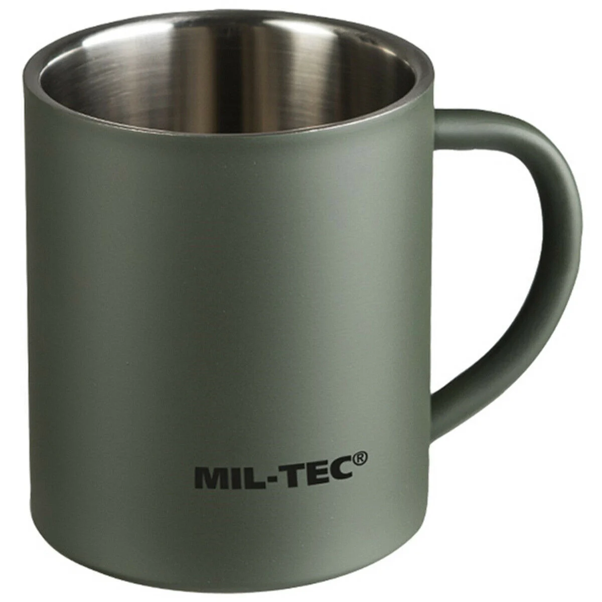 Mil-Tec - Dvojplášťový termohrnček, Olivový, 300 ml