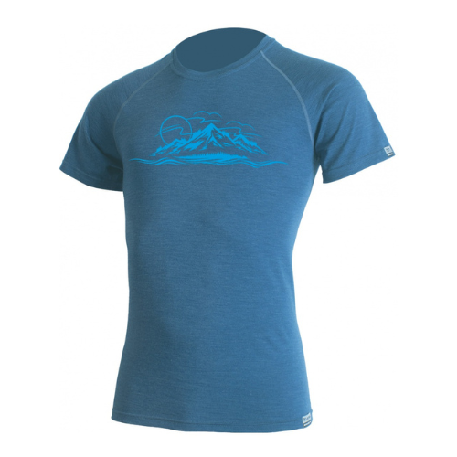 Lasting Livio 100 % Merino – Tričko, Modré