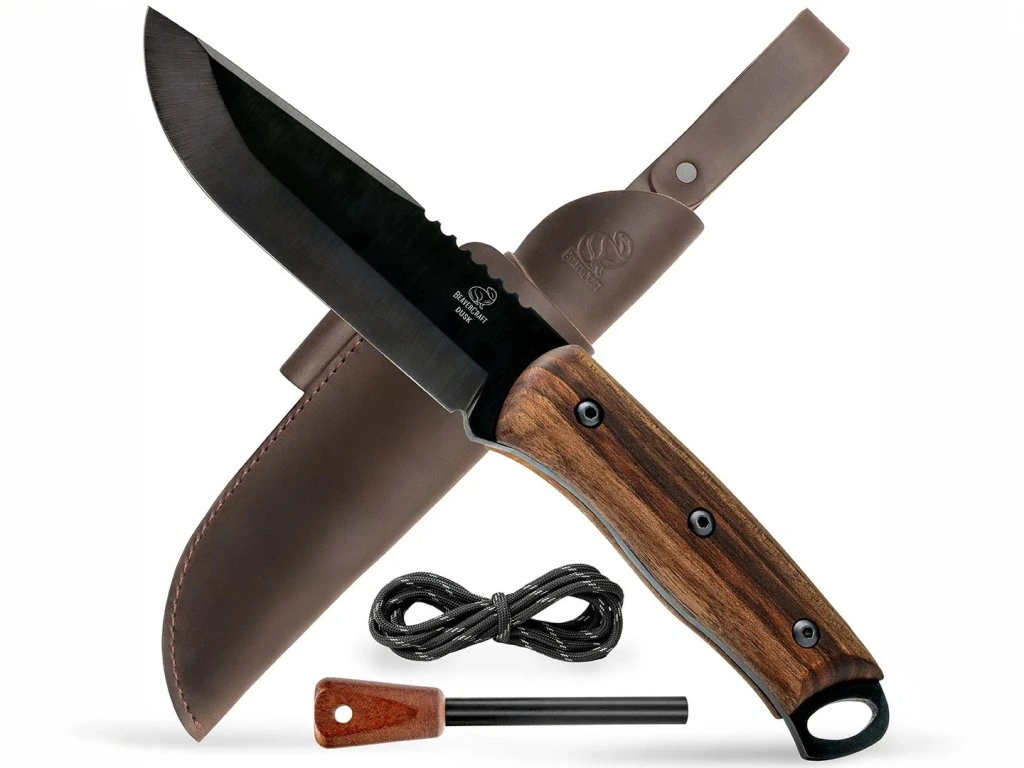 BeaverCraft BSH4_F_Dusk Bushcraft 125 mm s kresadlom - nôž